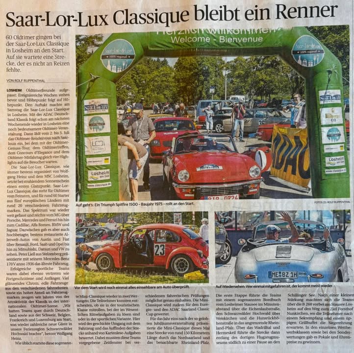 Int. Saar-Lor-Lux Classique - European Historic Rallye